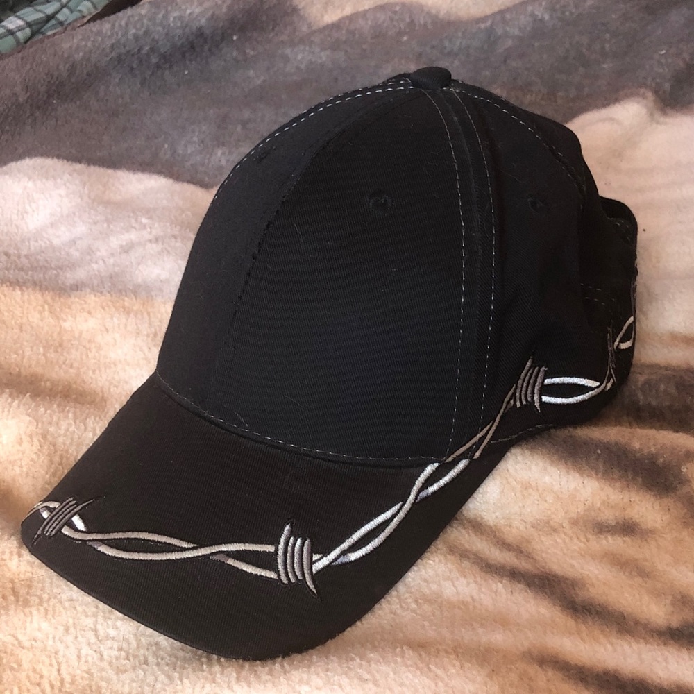 Barbed Wire Embroidered Baseball Cap